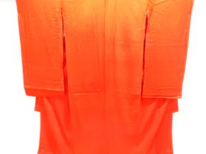 アンティーク　赤錦紗中着